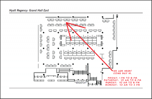 Map of Dragon*Con Artist's Alley