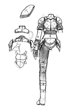 Sarine's human formed armor